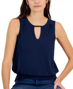 INC International Concepts Women's Hardware Keyhole Top, Created For Macy's 6 INC International Concepts Women's Hardware Keyhole Top, Created For Macy's -Anne Klein Sales Store 23232968 fpx