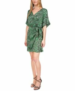 Michael Kors Women's Zebra-Print Tie Dress