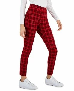 Style & Co Women's Plaid Ponté-Knit Pull-On Pants, Created For Macy's 7 Style & Co Women's Plaid Ponté-Knit Pull-On Pants, Created For Macy's -Anne Klein Sales Store 23273158 fpx
