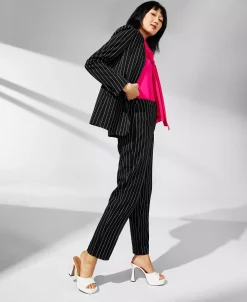 Anne Klein Women's Pinstripe Straight-Leg Pants -Anne Klein Sales Store 23275161 fpx