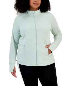 ID Ideology Women's Essentials Performance Zip Jacket, Created For Macy's 10 ID Ideology Women's Essentials Performance Zip Jacket, Created For Macy's -Anne Klein Sales Store 23275672 fpx