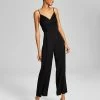 And Now This Women's Sleeveless Pull-On Wide-Leg Jumpsuit