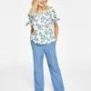 Charter Club Women's Linen Drawstring-Waist Pants, Created For Macy's