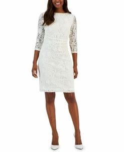 Anne Klein Sales Store 41 Kasper Women's Laurissa Lace 3/4-Sleeve Sheath Dress