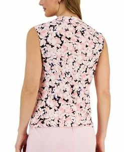Kasper Women's Floral-Print Cowlneck Sleeveless Top -Anne Klein Sales Store 23314514 fpx
