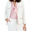 Kasper Women's Stretch Crepe Framed Open-Front Jacket