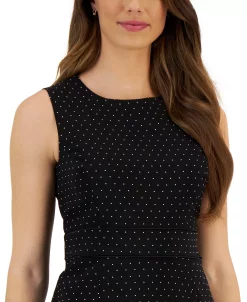 Kasper Crepe Dot Print Sheath Dress -Anne Klein Sales Store 23315284 fpx