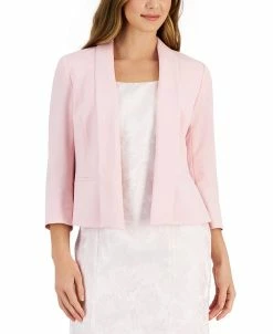 Kasper Women's 3/4-Sleeve Shawl-Collar Open Jacket