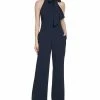 Vince Camuto Women's Signature Stretch Crepe Bow-Neck Halter Jumpsuit