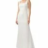 Adrianna Papell Women's Square-Neck Mermaid Gown