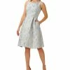 Adrianna Papell Women's Jacquard Embellished Dress