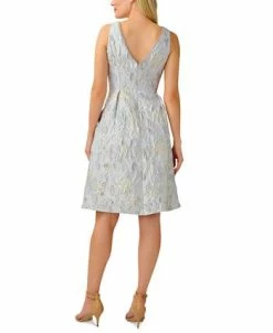 Adrianna Papell Women's Jacquard Embellished Dress 5 Adrianna Papell Women's Jacquard Embellished Dress -Anne Klein Sales Store 23334432 fpx