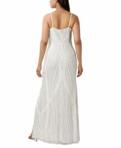 Adrianna Papell Women's Beaded Surplice Strappy Gown -Anne Klein Sales Store 23334549 fpx
