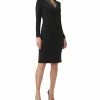 Adrianna Papell Women's Jersey Tuxedo Sheath Dress