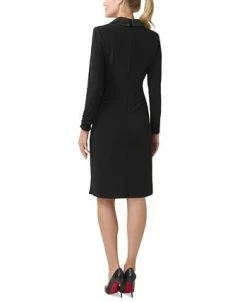 Adrianna Papell Women's Jersey Tuxedo Sheath Dress -Anne Klein Sales Store 23334699 fpx