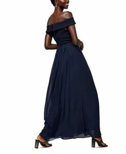 Adrianna Papell Off-The-Shoulder Chiffon Gown -Anne Klein Sales Store 23349875 fpx