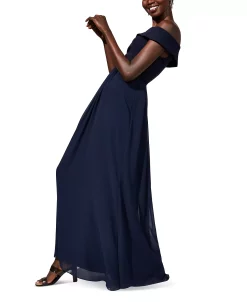 Adrianna Papell Off-The-Shoulder Chiffon Gown -Anne Klein Sales Store 23349877 fpx