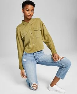 And Now This Women's Utility-Pocket Button Down Shirt