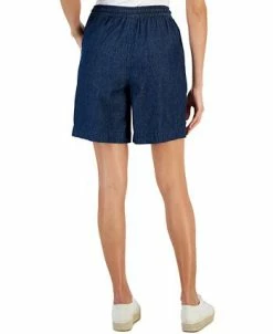 Karen Scott Women's Emilia Relaxed Pull-On Denim Shorts, Created For Macy's -Anne Klein Sales Store 23367412 fpx