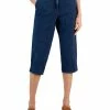 Karen Scott Women's Denim Comfort Capri Pants, Created For Macy's