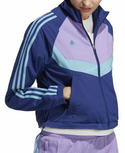 ADIDAS Women's Tiro Woven Zip-Up Drawstring Waist Track Jacket
