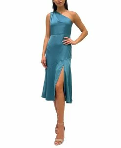Sam Edelman Women's One-Shoulder Slit-Hem Midi Dress