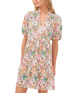 CeCe Women's Floral Baby Doll Dress 6 CeCe Women's Floral Baby Doll Dress -Anne Klein Sales Store 23399734 fpx