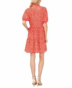 CeCe Women's Tiered V-Neck Baby Doll Dress -Anne Klein Sales Store 23411956 fpx