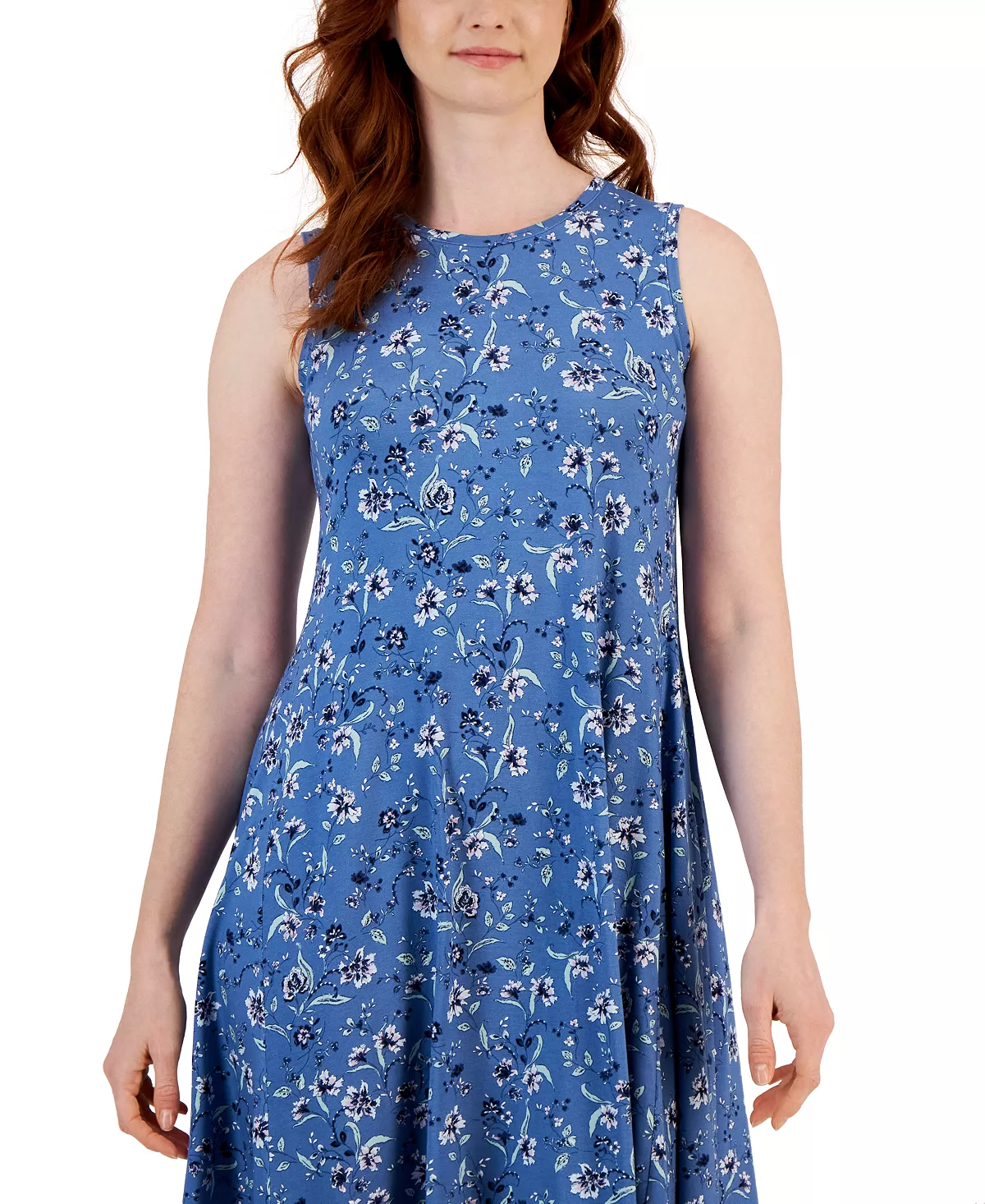 Style & Co Women's Printed Sleeveless Flip-Flop Dress, Created For Macy's 4 Style & Co Women's Printed Sleeveless Flip-Flop Dress, Created For Macy's - Image 4