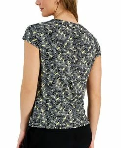 Kasper Women's Geometric-Print Cowlneck Sleeveless Top -Anne Klein Sales Store 23443423 fpx