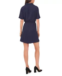 Vince Camuto Women's Collared V-neck Short Sleeve Wrap Dress -Anne Klein Sales Store 23446195 fpx