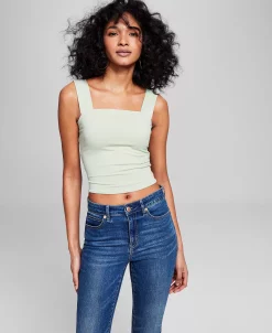 And Now This Women's Square-Neck Double-Layer Tank Top -Anne Klein Sales Store 23454453 fpx