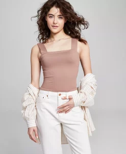 And Now This Women's Square-Neck Double-Layer Tank Top -Anne Klein Sales Store 23454455 fpx