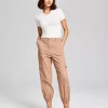 And Now This Women's Mid-Rise Cargo Jogger Pants