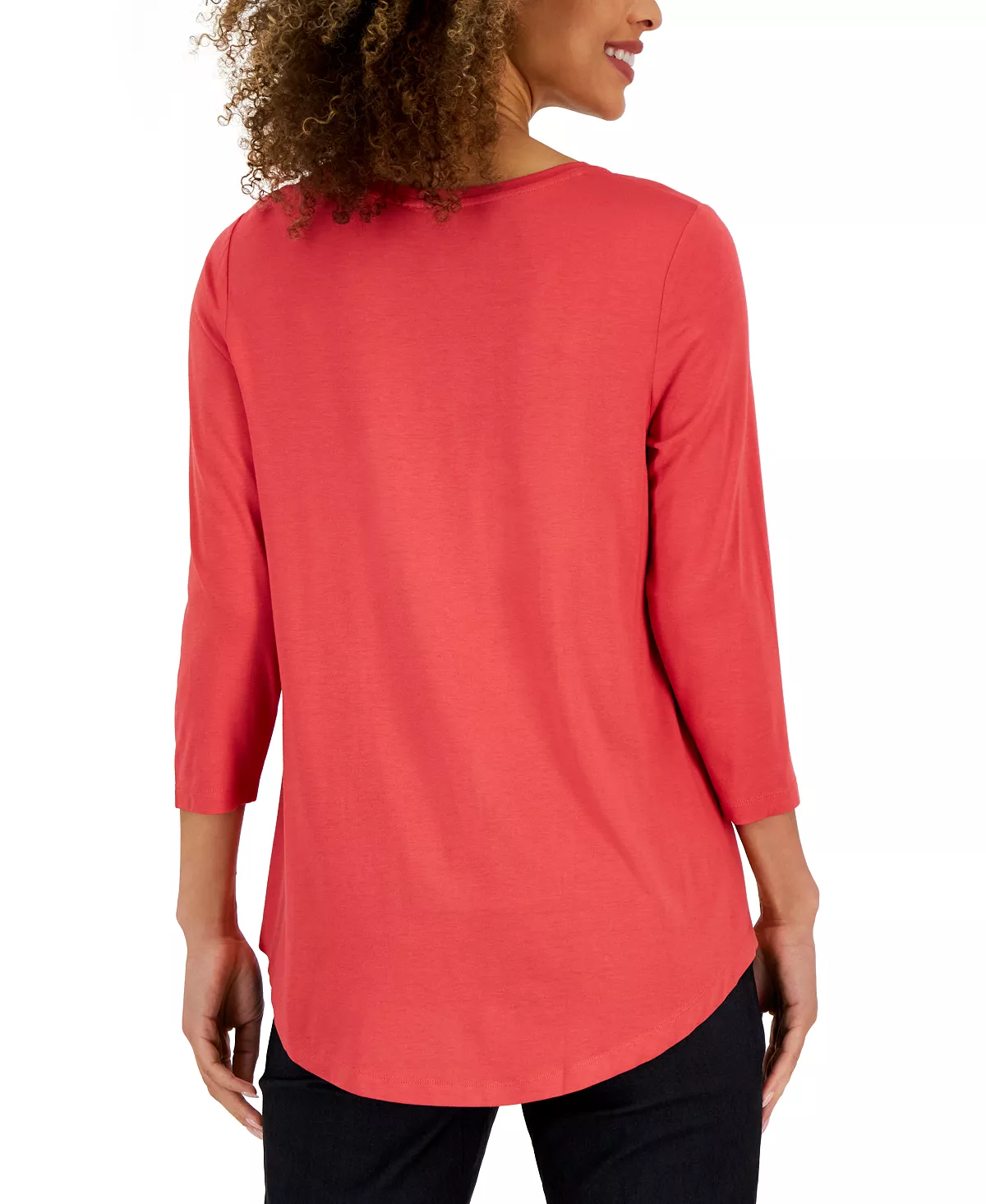 JM Collection 3/4-Sleeve Solid Tunic Top, Created For Macy's 13 JM Collection 3/4-Sleeve Solid Tunic Top, Created For Macy's - Image 13