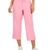 Charter Club Women's Linen Capri Tie-Waist Pants, Created For Macy's