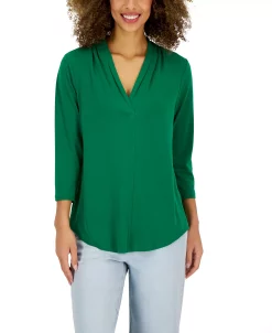 Charter Club Women's 3/4-Sleeve Top, Created For Macy's 14 Charter Club Women's 3/4-Sleeve Top, Created For Macy's -Anne Klein Sales Store 23491037 fpx