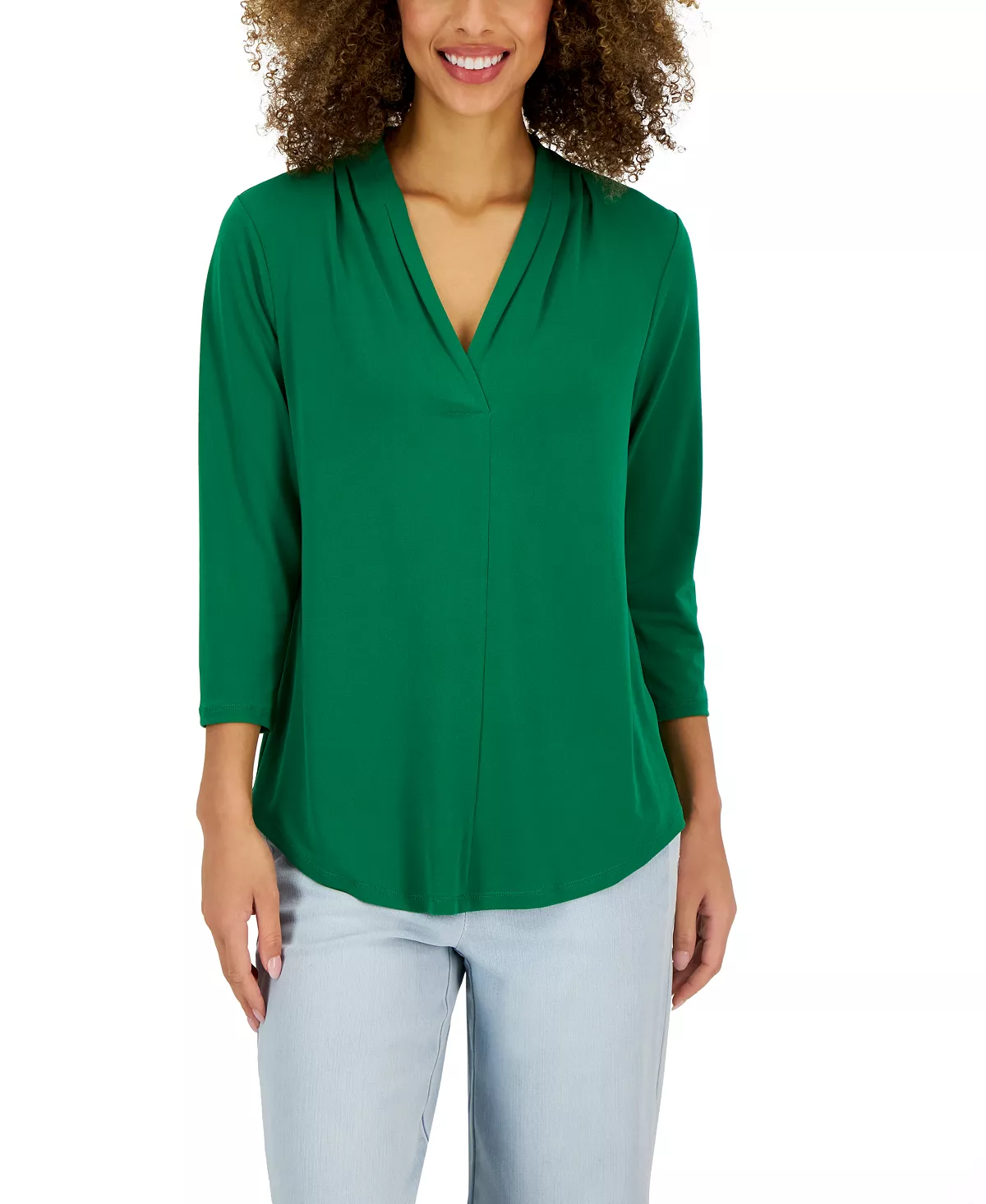 Charter Club Women's 3/4-Sleeve Top, Created For Macy's 6 Charter Club Women's 3/4-Sleeve Top, Created For Macy's - Image 6