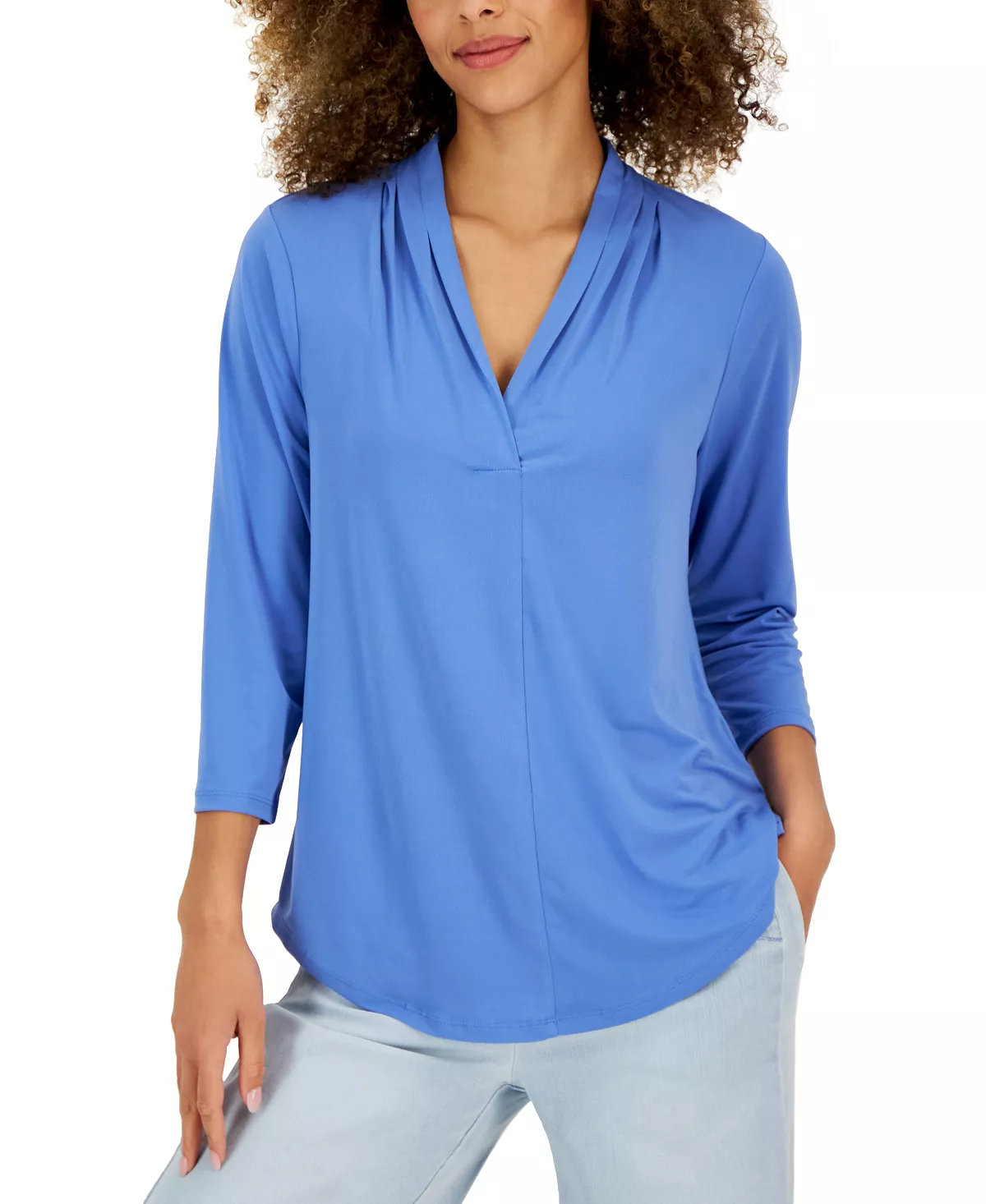 Charter Club Women's 3/4-Sleeve Top, Created For Macy's 7 Charter Club Women's 3/4-Sleeve Top, Created For Macy's - Image 7