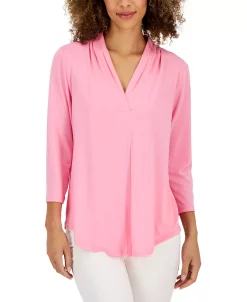 Charter Club Women's 3/4-Sleeve Top, Created For Macy's 17 Charter Club Women's 3/4-Sleeve Top, Created For Macy's -Anne Klein Sales Store 23491040 fpx