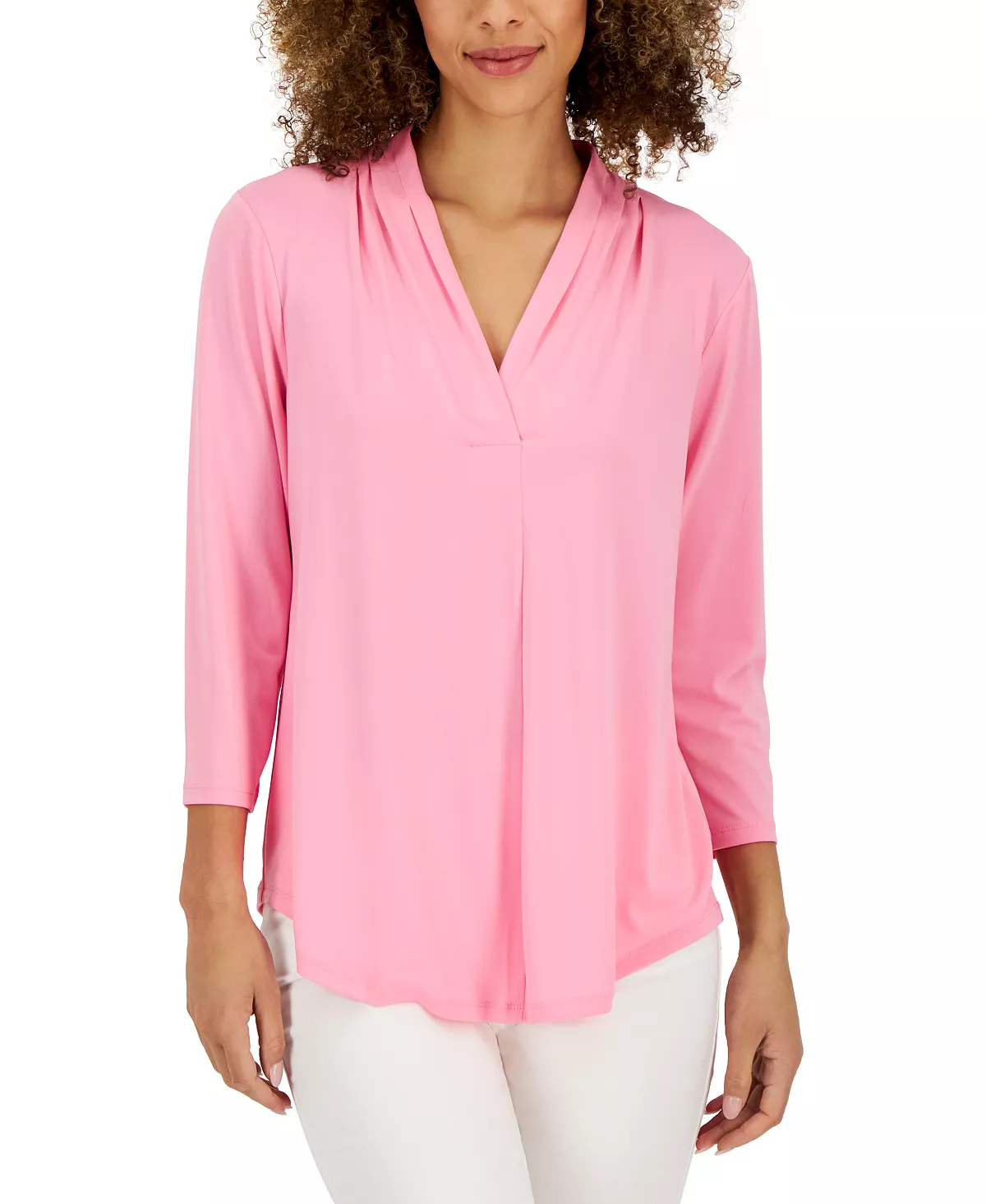 Charter Club Women's 3/4-Sleeve Top, Created For Macy's 9 Charter Club Women's 3/4-Sleeve Top, Created For Macy's - Image 9