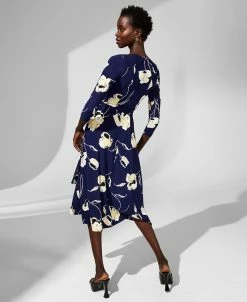 Kasper Women's Floral-Print Midi Fit & Flare Dress -Anne Klein Sales Store 23502200 fpx