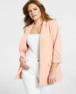 INC International Concepts Women's Menswear Blazer, Created For Macy's -Anne Klein Sales Store 23503890 fpx
