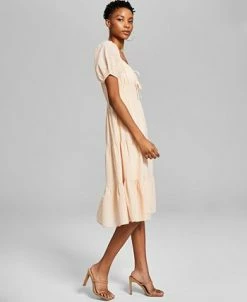 And Now This Women's Milkmaid Tiered Midi Dress -Anne Klein Sales Store 23519373 fpx