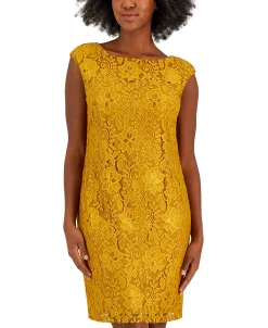 Kasper Women's Morgan Sleeveless Floral-Lace Shift Dress -Anne Klein Sales Store 23531009 fpx