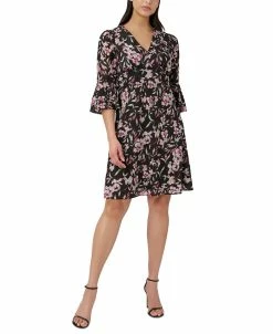Adrianna Papell Floral-Print Fit & Flare Dress