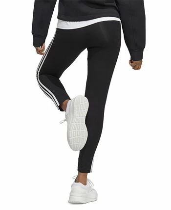 ADIDAS Women's Essentials High-Waist 3-Stripes Jersey Leggings 2 ADIDAS Women's Essentials High-Waist 3-Stripes Jersey Leggings - Image 2