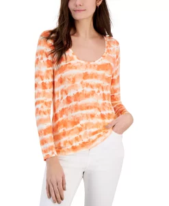 INC International Concepts Women's Scoop-Neck Top, Created For Macy's 17 INC International Concepts Women's Scoop-Neck Top, Created For Macy's -Anne Klein Sales Store 23531854 fpx