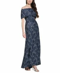 Vince Camuto Women's Off-The-Shoulder Sequin Lace Column Gown -Anne Klein Sales Store 23532276 fpx