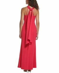 Vince Camuto Women's Embellished Scarf Halter Gown -Anne Klein Sales Store 23532434 fpx